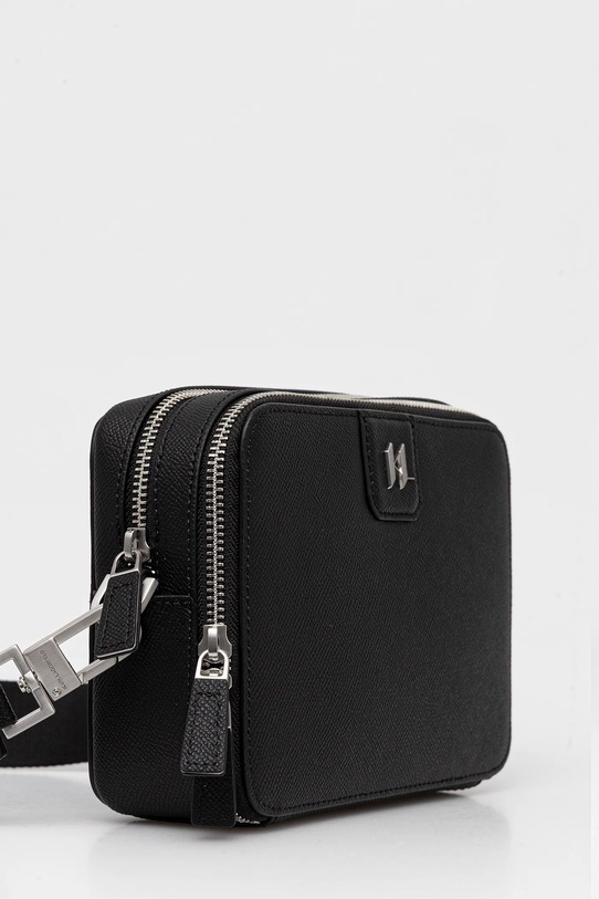 Karl Lagerfeld usnjena torbica za okoli pasu K/MONOGRAM A3M30157 črna AW25