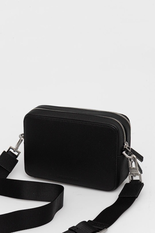 Dodatki Karl Lagerfeld usnjena torbica za okoli pasu K/MONOGRAM A3M30157 črna