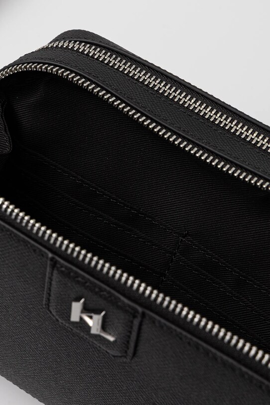 Шкіряна сумка Karl Lagerfeld A3M30157 чорний