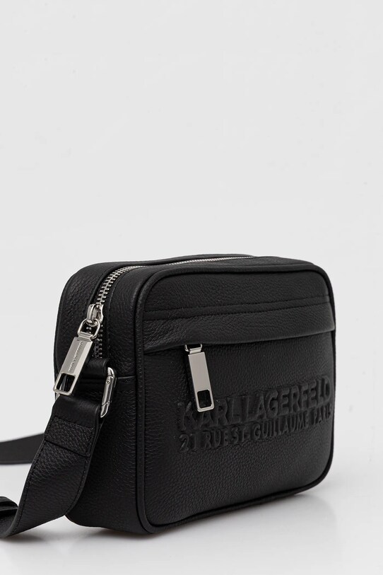 Кожаная сумка Karl Lagerfeld A3M30176 чёрный AW25