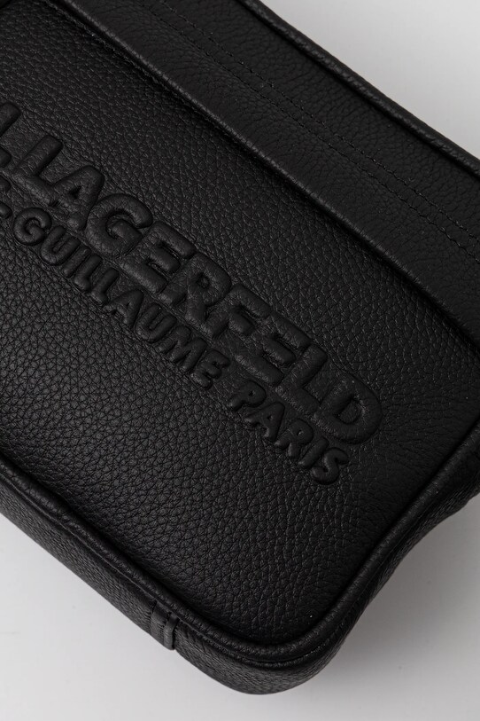 Кожаная сумка Karl Lagerfeld чёрный A3M30176