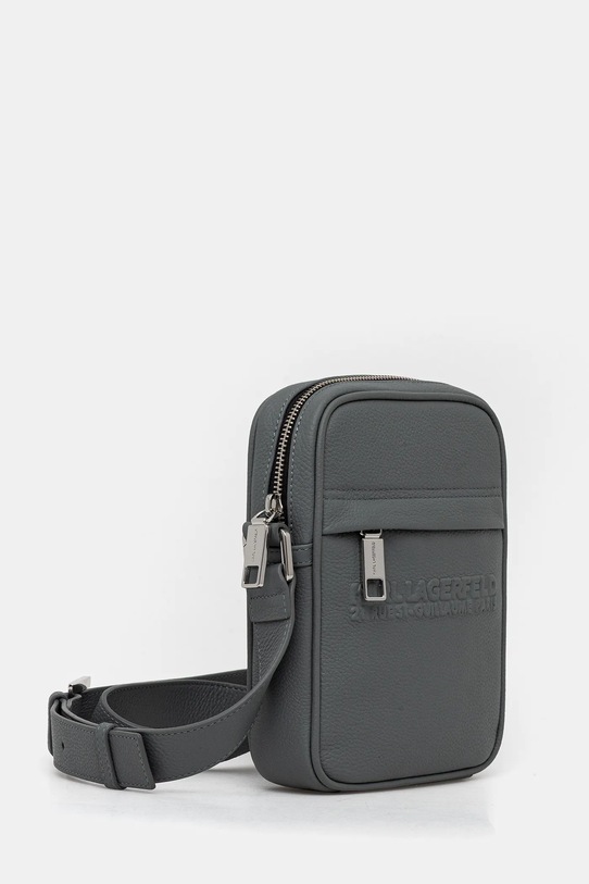 Karl Lagerfeld saszetka skórzana A3M30177 szary AW25