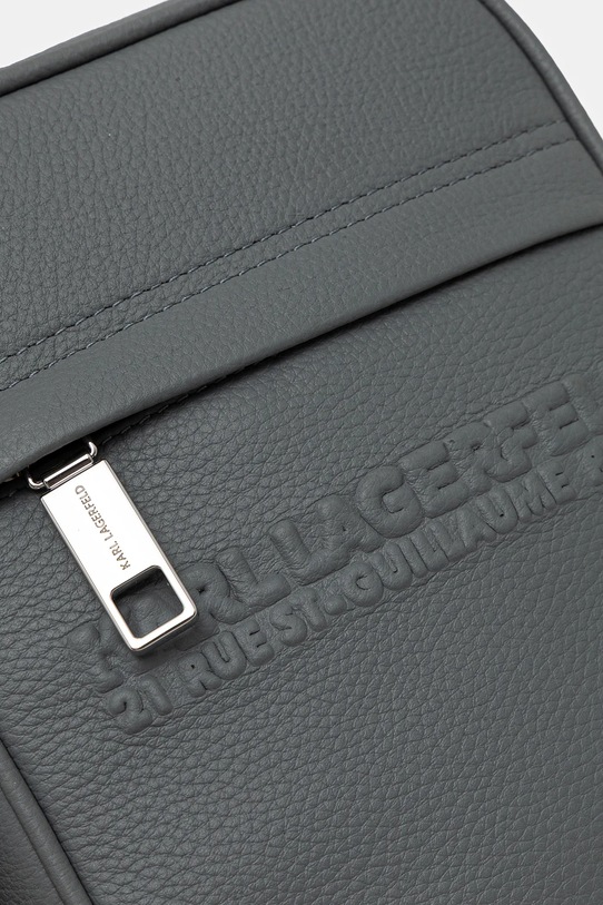 Akcesoria Karl Lagerfeld saszetka skórzana A3M30177 szary