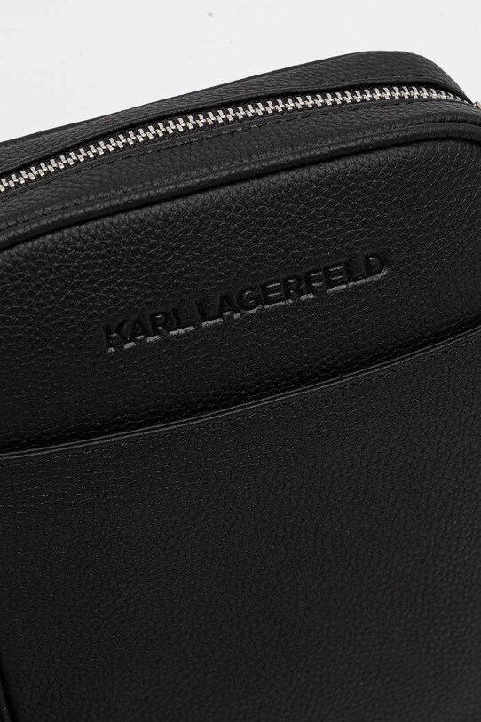Шкіряна сумка Karl Lagerfeld A3M30177 чорний