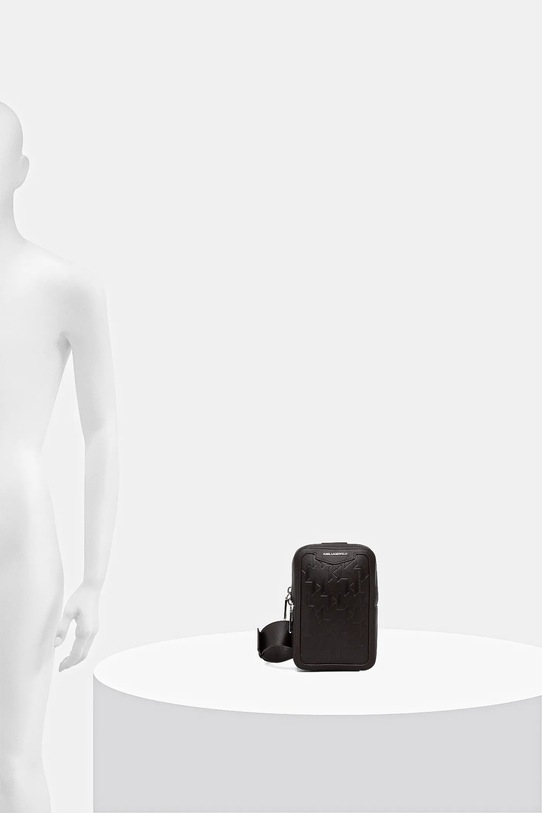 Кожена чанта през рамо Karl Lagerfeld K/LOOM A3M30179