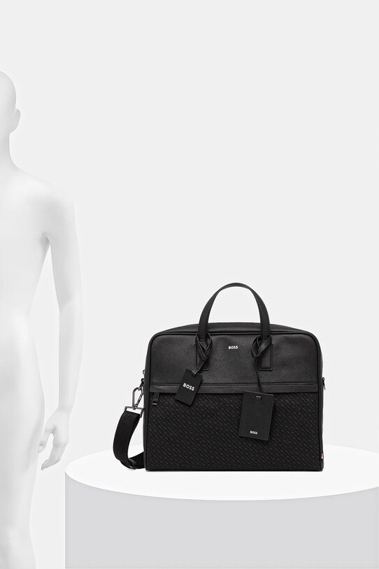 BOSS torba na laptopa skórzana 50548188