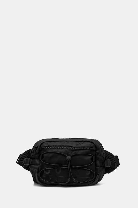 Τσάντα φάκελος Guess SONDRIO υφασμάτινο μαύρο HMSOWU.P5392