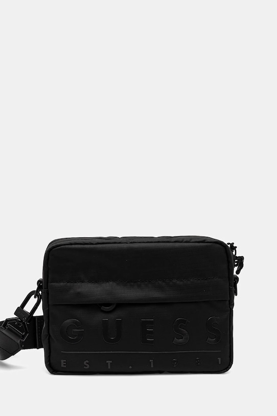 Σακίδιο Guess SONDRIO υφασμάτινο μαύρο HMSOWU.P5372