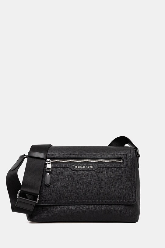 Michael Kors bőr táska HUDSON nappa bőr fekete 33T5LHDM0L