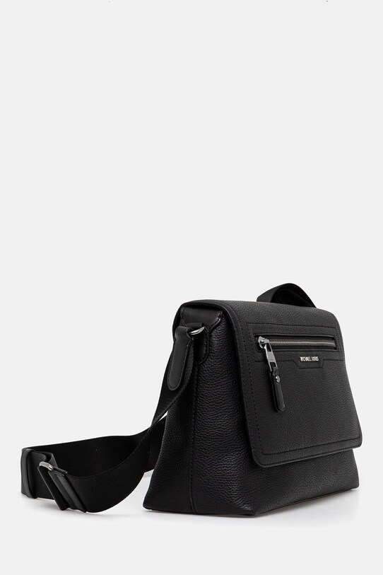 Michael Kors bőr táska HUDSON 33T5LHDM0L fekete AW25