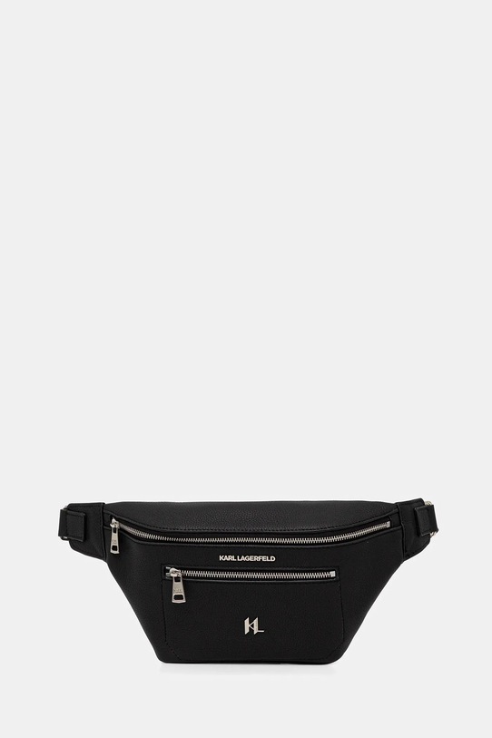 Karl Lagerfeld borseta de piele uni negru 554451.815911