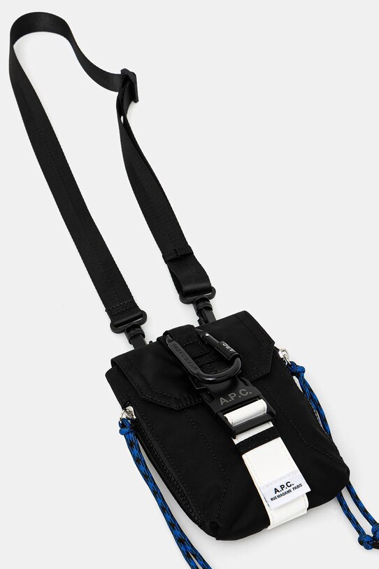 Сумка A.P.C. crossbody pouch trek PAAGR.H61733 чёрный AW25