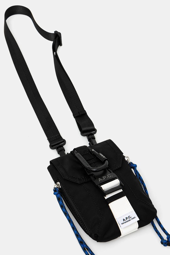 Taštička A.P.C. crossbody pouch trek PAAGR.H61733 černá AW25