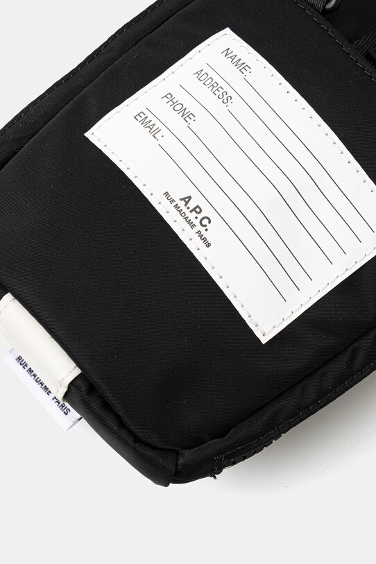 A.P.C. saszetka crossbody pouch trek czarny PAAGR.H61733