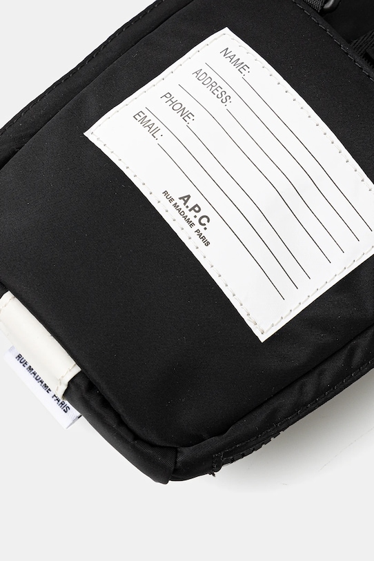 Taštička A.P.C. crossbody pouch trek černá PAAGR.H61733