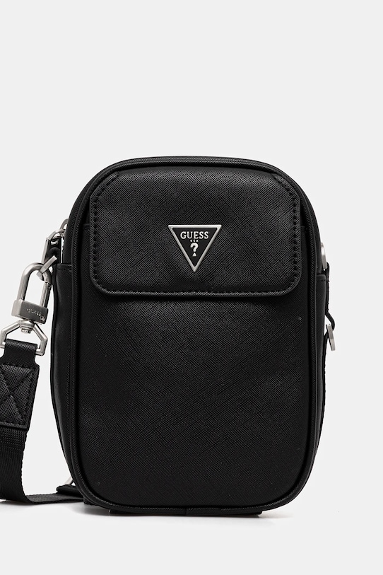 Guess saszetka MILANO nie mieści A4 czarny HMMISA.P5425