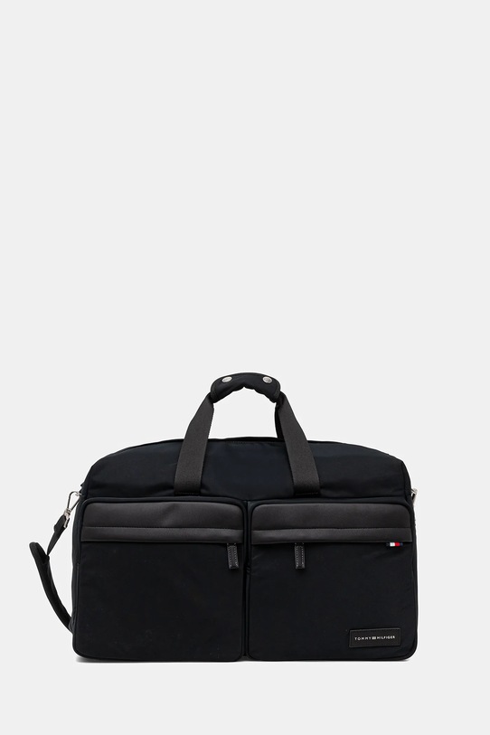 Τσάντα Tommy Hilfiger υφασμάτινο μαύρο AM0AM13621