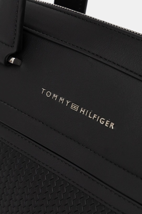 Τσάντα φορητού υπολογιστή Tommy Hilfiger μαύρο AM0AM13660