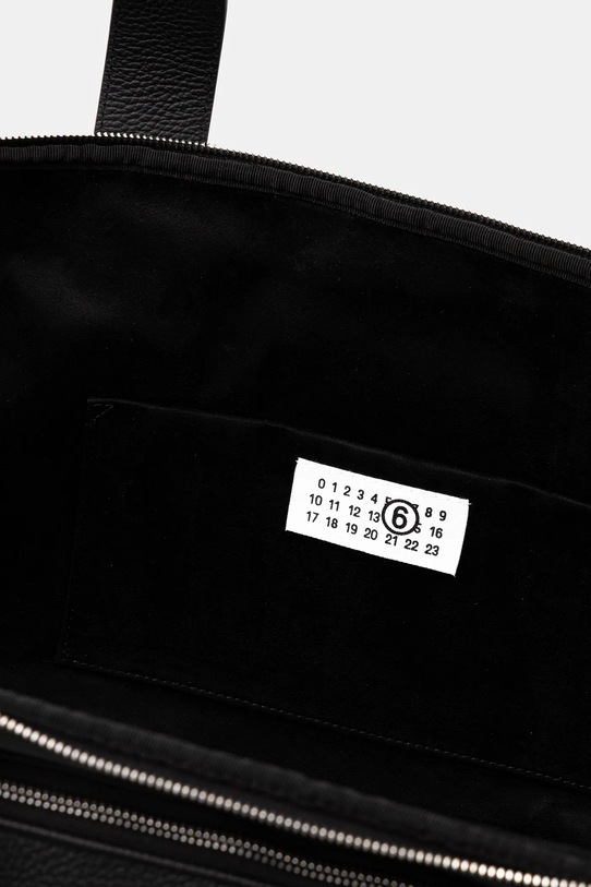 MM6 Maison Margiela torba skórzana SB6WI0006.P8326.T8013 czarny