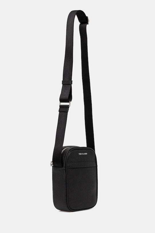 Trussardi bőr oldaltáska Z589E005966N fekete AW25