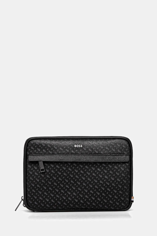 BOSS kosmetyczka skórzana Planet friendly czarny 50552626