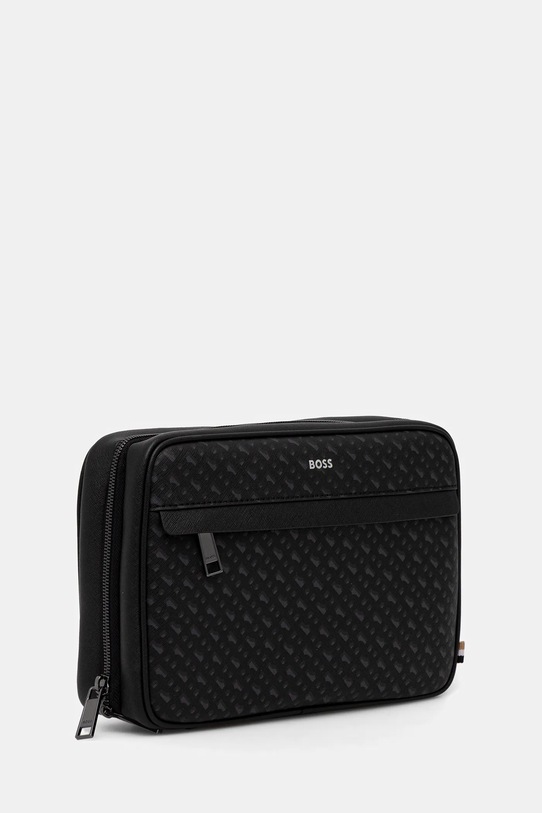 Δερμάτινη τσάντα καλλυντικών BOSS 50552626 μαύρο AW25