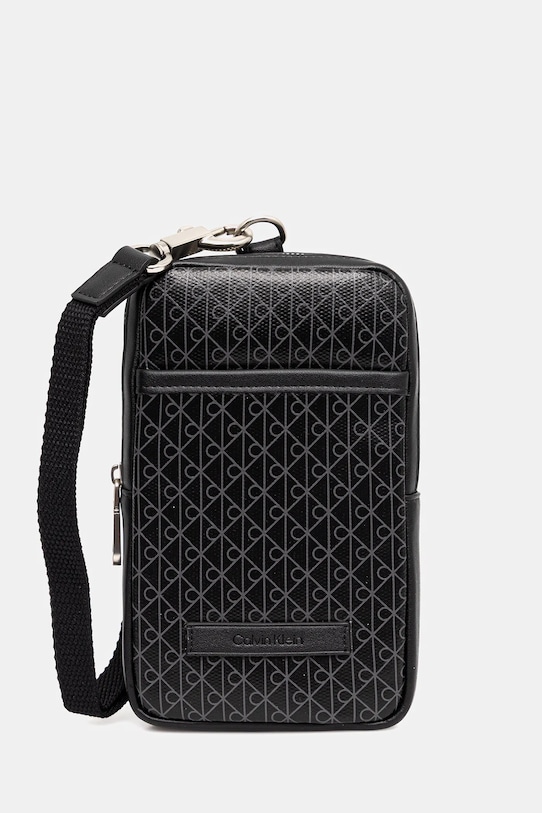 Calvin Klein saszetka nie mieści A4 czarny LV04D1080G