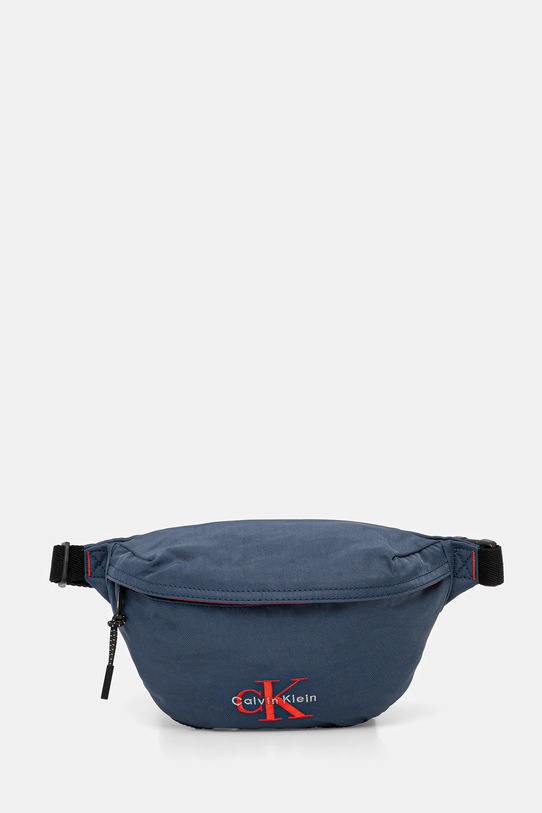 Torba oko struka Calvin Klein natpis plava LV04D3116G