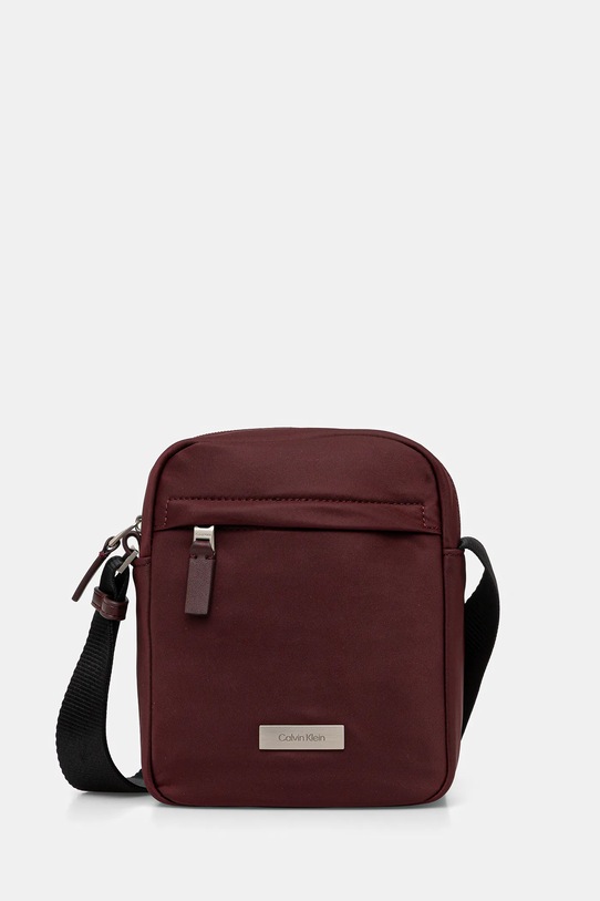 Calvin Klein saszetka nie mieści A4 bordowy LV04D3180G
