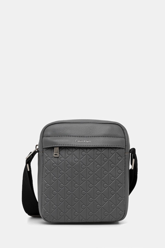 Calvin Klein táska szintetikus bőr szürke LV04D3204G
