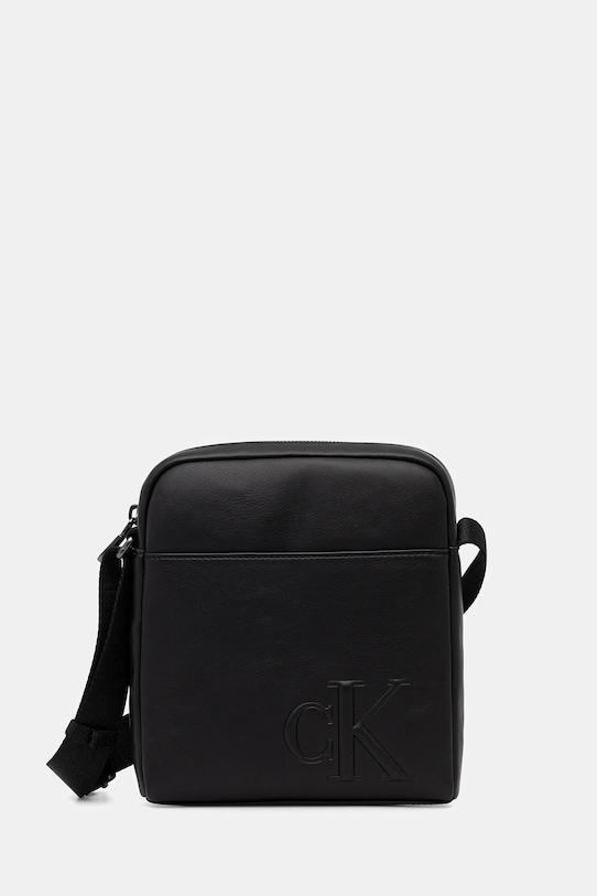 Calvin Klein saszetka nie mieści A4 czarny LV04D3248G