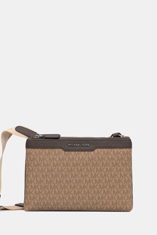 Malá taška Michael Kors imitácia kože hnedá 33F5LHDM2B