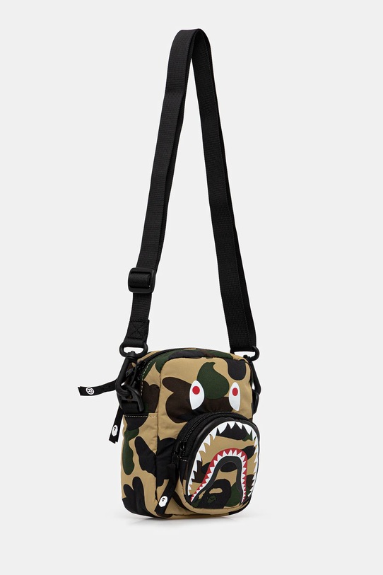 A Bathing Ape saszetka Camo Shark 001SGL301021M zielony AW25