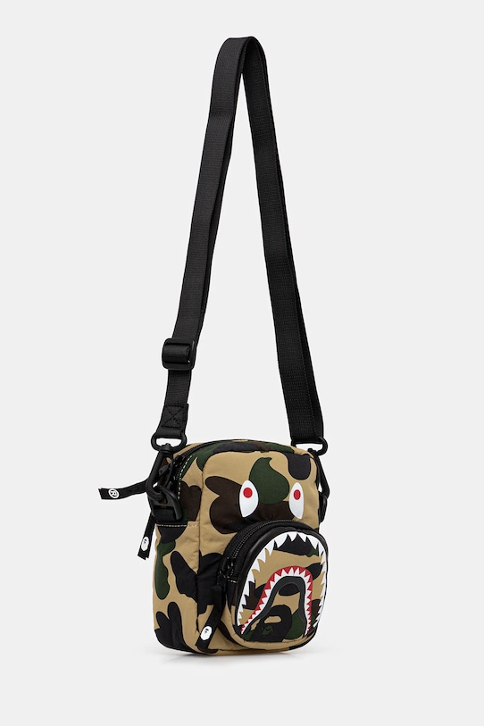A Bathing Ape saszetka Camo Shark 001SGL301021M zielony AW25