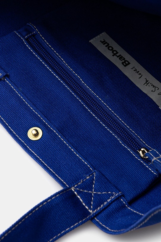 Barbour torba bawełniana x Paul Smith Best In Show UBA0760BL11 niebieski