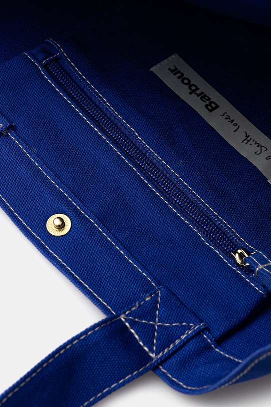 Βαμβακερή τσάντα Barbour x Paul Smith Best In Show UBA0760BL11 μπλε