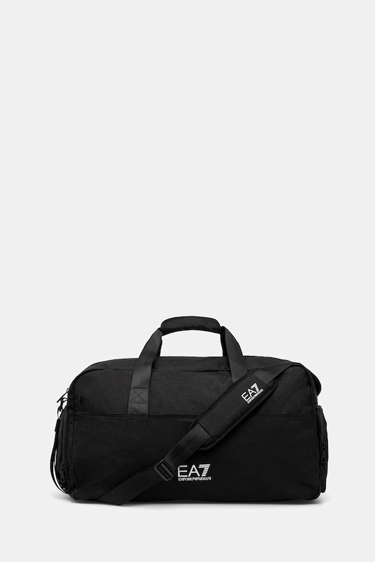 EA7 Emporio Armani torba sportowa nie mieści A4 czarny AF19722.7X000288