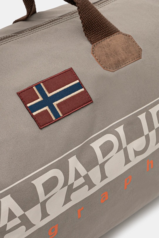 Napapijri borsa in cotone Bering 3 grigio NP0A4GGMN1T1