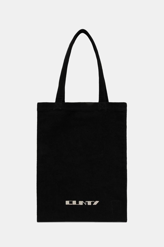 Bavlněná taška Rick Owens DRKSHDW Shopper vejde se A4 černá DA02E7431.BMOEM6