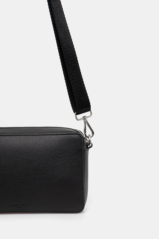 Accessories Maison Kitsuné leather handbag Profile Fox Crossbody PM05106LC0045 black