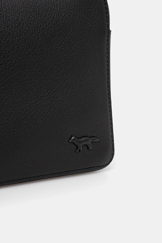 Maison Kitsuné leather handbag Profile Fox Crossbody black PM05106LC0045