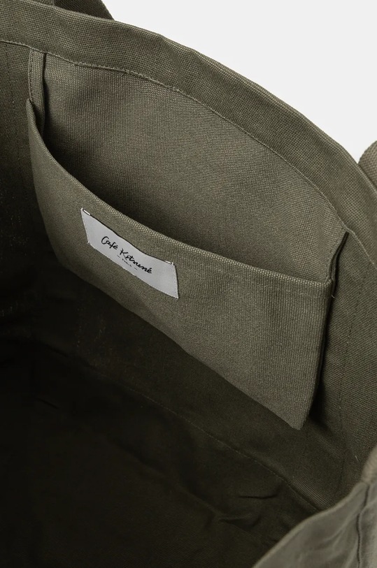 Café Kitsuné torba bawełniana Tote CKNU05101WW9001 zielony