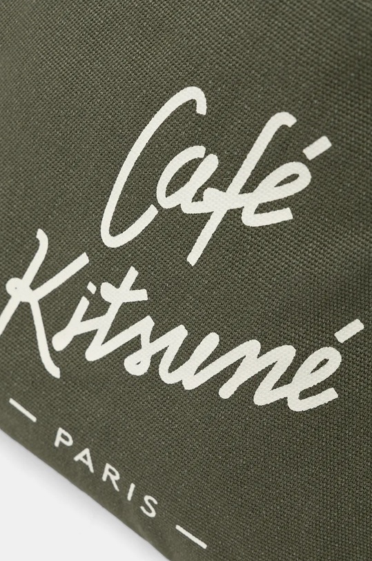 Café Kitsuné torebka bawełniana Mini Tote zielony PU05106WW9001