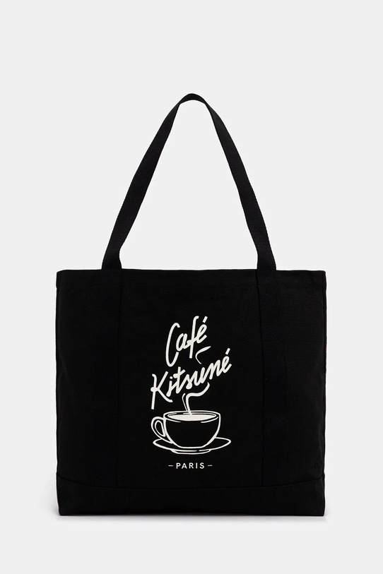 Café Kitsuné torba bawełniana Coffee Cup Tote tekstylny czarny CKMU05102WW9001