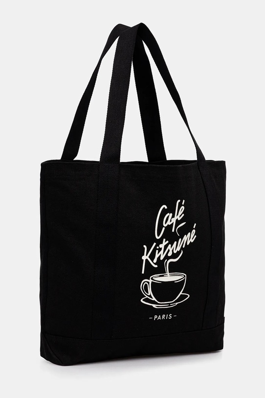 Café Kitsuné torba bawełniana Coffee Cup Tote CKMU05102WW9001 czarny AW25