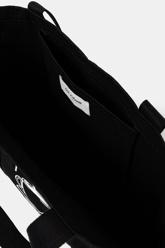 Памучна чанта Café Kitsuné Coffee Cup Tote CKMU05102WW9001 черен