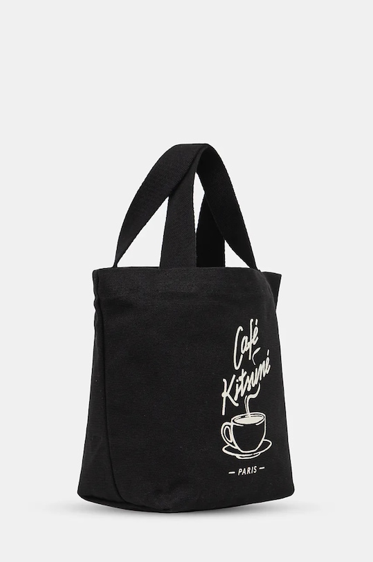 Café Kitsuné torba bawełniana Coffee Cup Mini Tote CKNU05107WW9001 czarny AW25