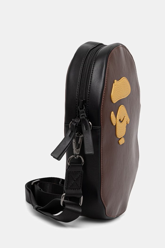 Malá taška A Bathing Ape Ape Head 001SGL801008M hnedá AW25