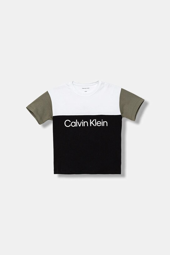 Calvin Klein Jeans t-shirt bawełniany dziecięcy IB0IB02528.104.116.9BYA czarny AW25