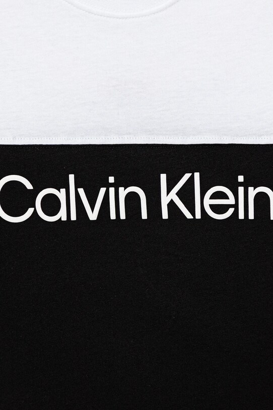 Calvin Klein Jeans t-shirt bawełniany dziecięcy czarny IB0IB02528.104.116.9BYA